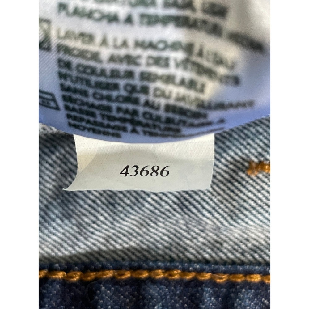 Dickies Mens 42x30 Relaxed Straight Workwear Jeans Dark Wash Blue 43686 Utility - Picture 4 of 15
